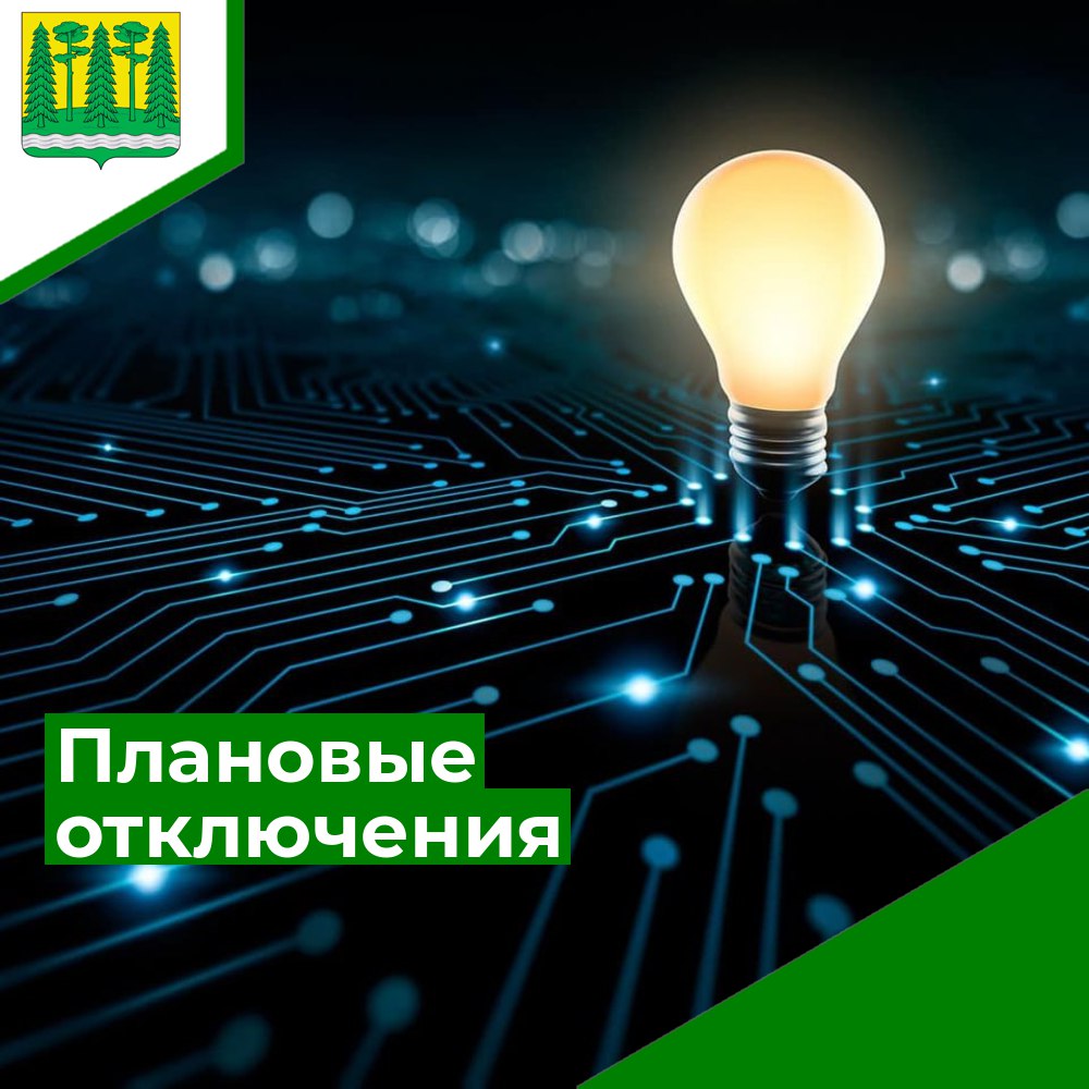 Плановые отключения электроэнергии. Кратковременные переключения в связи с заменой масла:.